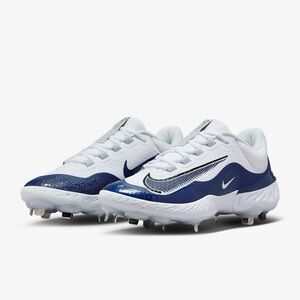 Nike Alpha Huarache Elite 4 Low Metal Baseball Cleats FD2745-103 Men Size 9 Navy